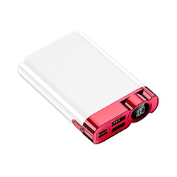 Hailmkont # 3XZ633 Proceso de galvanoplastia Doble Carga USB Tesoro Power Display Mini Portátil 10000 Mah Carga de gran capacidad TRE, Rojo #Y5ji4t, M precio
