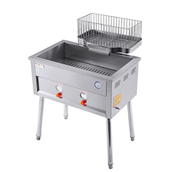 Freidora De Gas Vertical Multifunción, Freidora De Acero Inoxidable con Tanque De Alta Capacidad De 25 L con Bandeja De Retorno De Aceite para Freidor en oferta