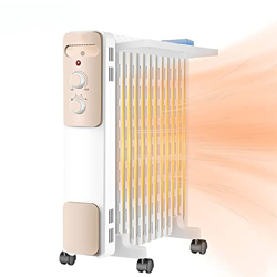 Último Calentador Eléctrico con Termostato, Radiador De Aceite De 2200 Vatios De Ahorro De Energía, Calefacción Eléctrica Móvil para Habitaciones De h en oferta