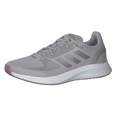Adidas RUNFALCON 2.0, Sneaker Mujer, Grey Two/Grey Three/Zero Met, 38 EU