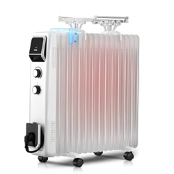 Calentador De Espacio Calefacción Eléctrica Radiador De Aceite Calefacción Eléctrica, Calefacción Eléctrica con Termostato, 17 Aletas De Calefacción,  características