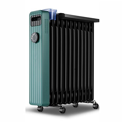 Calentador De Espacio Calefacción Eléctrica Calefacción Eléctrica, Radiador De Aceite 2000 Watts Bajo Consumo, Termostato Ajustable, Calefacción Eléct