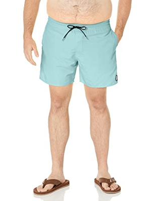 Volcom Lido Solid Trunk 16 Bañador, Antigua Sand, S Men's