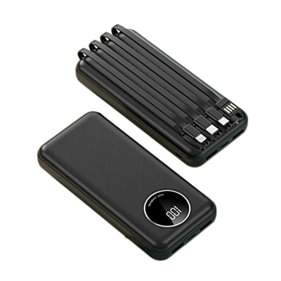 XINGDONG Mini Viene con un Banco de energía portátil Universal for teléfono móvil Treasure de Carga de Gran Capacidad de 30,000 MAh de Cuatro Hilos Du