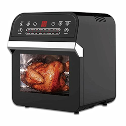 Freidoras De Aire para Uso Doméstico 12L 1600W Freidora De Aire Horno Tostador Asador Y Deshidratador con Pantalla Digital Led (Color : Black, Size :  características