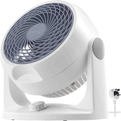 Ventilador de Escritorio/Ventilador de Mesa silencioso, 34 W, 13 m, 3 velocidades, para Oficina, Sala de Estar, al Lado de la Cama (refrigeracin silen