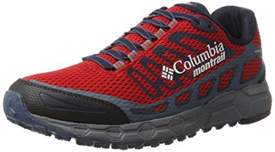 Columbia Bajada III, Zapatillas de Running para Asfalto Hombre, Rojo (Bright Red/Lux), 44.5 EU