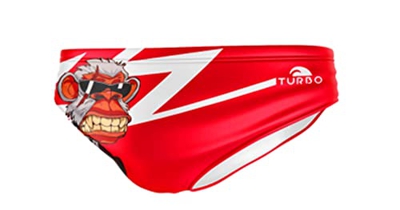 Turbo - Bañador Swimsuit WP Monkey Samurai de Waterpolo Competicion Natación y Triatlón Patrón de Ajuste cómodo