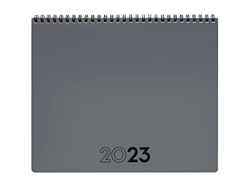 Finocam - Planificador Agenda 2023 + Notas Mes Vista Enero 2023 - Diciembre 2023 (12 meses), 250x200 mm, Gris Internacional precio