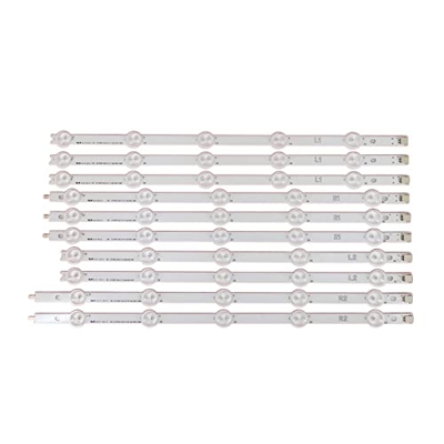 CARZE 10 PCS/Colocar LED Falta de retroiluminación Adecuada for LG 42LA620S 42LN570S 6916L-1214A 6916L-1215A 6916L-1216A 6916L-1217A Tiras de luz de F