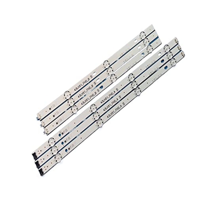 CARZE LED Tira de retroiluminación (6) Apta for LG 43LF510V 43LF5100 43LH5100 43LH590 43LJ515V 43LH520V 43LH511T 43LH570V LF51_FHD_A B 43LH51_FHD_A B 