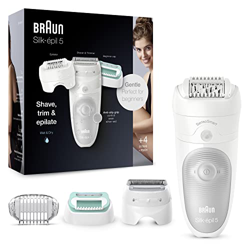 Braun Silk-épil 5 5-625 Depiladora Eléctrica Mujer para una Depilación Suave, Blanco/Gris en oferta