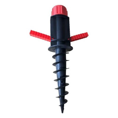 RONGYI Parasol Holder Floor Anchor Screw-In Sleeve, Ground Anchors with Handles, Parasol Base Floor Anchor, for Secure Hold, Ground Anchor Also for St