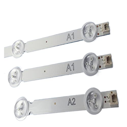 CARZE LED Lámpara de retroiluminación 7/8 Fit for LG 32 '' TV 32LN540V 32LN541V 32LN520B LC320DXE 6916L-1399A 1400A 1437A 1438A 1204A 1426A Nuevo Tira características
