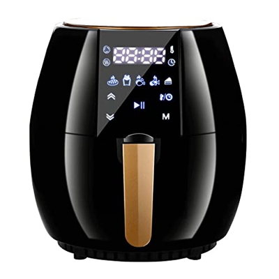 Freidora De Aire De 4.5L, Operación Táctil Inteligente De Gran Capacidad, Temporizador Y Control De Temperatura Totalmente Ajustable, Sistema De Circu
