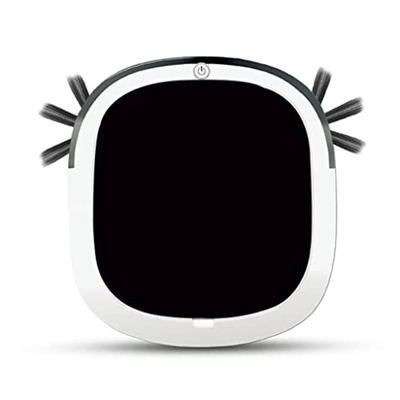 Flashing Robot Aspirador anticaída hogar seco Suelo húmedo barredora Inteligente Recargable aspiradora de Barrido Inteligente (Color : Black, Size : O
