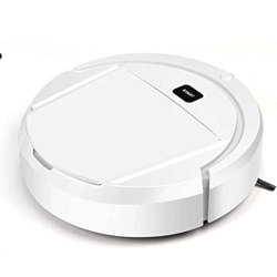 Flashing Robot Aspirador Robot Aspirador Barredora doméstica Aparatos de Limpieza Barredora eléctrica for Suelos (Color : White, Size : One Size) en oferta