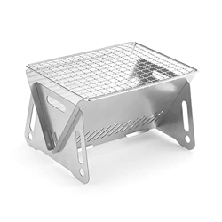 Ntcpefy Nueva actualización al aire libre de acero inoxidable portátil barbacoa parrilla plegable para acampar barbacoa cocina rejilla parque en oferta