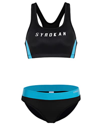 SYROKAN Mujer Bikini Traje de Baño Dos Piezas Deportivo Top Racerback Acolchado Multicolor #3 XL características