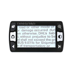 GOOBIX 4.3 Inch 6X 16x Mobile Portable Digital Magnifier Handheld Electronic Reading Aid Support AV Producción TELEVISOR Rechargeable Powered Freeze j características