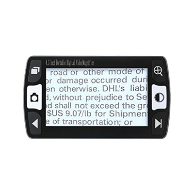 GOOBIX 4.3 Inch 6X 16x Mobile Portable Digital Magnifier Handheld Electronic Reading Aid Support AV Producción TELEVISOR Rechargeable Powered Freeze j