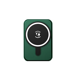 JJJ Banco de energía de Carga pequeño y rápido de 5000 mAh for Carga inalámbrica magnética (Color : Green) precio