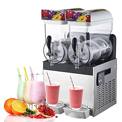 Máquina de granizado Comercial, máquina para Hacer granizados de Cono de Nieve de Bebida congelada, Engranaje Ajustable Suave, batidora de Acero Inoxi
