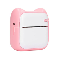 Impresora Térmica, Conexión Directa Bluetooth, Impresora de Imagen de Carga USB Portátil, Salida de Papel Rápida, Rosa para la Escuela precio