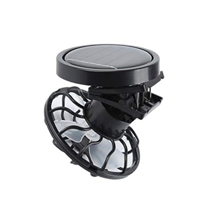 Mini ventilador solar con tapa de clip para ventilador portátil al aire libre de pesca de camping