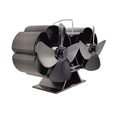 MAIES Fireplace Fan Updated Heat Powered Stove Fan 8-Blade Larger Air Flow Heat Powered Stove Less Consumption, More Efficiency (Color : B) (D)