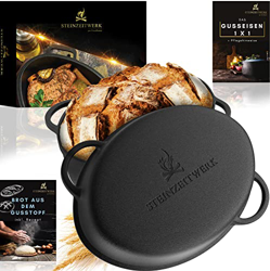 STEINzeitWERK® olla de hierro fundido para hornear pan, asado de hierro fundido precio