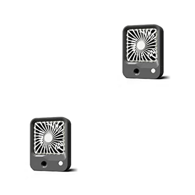 ZGMJ 2 Juegos de Ventilador de nebulización Ajustable de Mano Recargable portátil de Viaje Ventiladores de Aire electrónicos humidificador de refriger