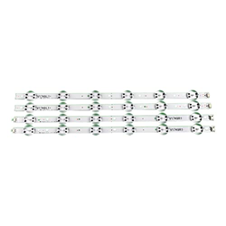 CARZE 4 Piezas LED Falta de retroiluminación Adecuada for LG 49"TV 6916L-2862A 6916L-2863A V17 49 R1 + L1 Art3 49UJ670V-ZD 49UJ6560 49UJ651V LC490DGG  precio