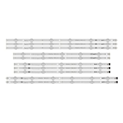 CARZE 10pcs LED Falta de retroiluminación FIT FOR LG 60InCH 6 0UJ63 60UJ63_UHD_A 60UJ6300-UA 60UJ6050-UA 60UJ634V 60UJ6500 NC600DGE-AAFX3 AAFXC Tiras