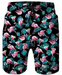 ALISISTER Bañadores de Natación Hombre 3D Flamenco Pantalones Corto Poliéster Secado Rápido Ligero Swim Shorts M en oferta