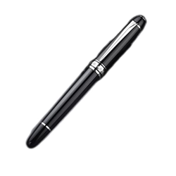 Plumas estilográficas Pluma estilográfica clásica negro oro rosa 14k pluma de oro Retro punta fina 0,5mm oficina negocios finanzas escuela pluma de es características