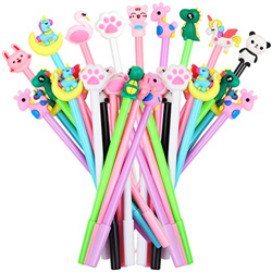 Annhao 36 Piezas Bolígrafo de tinta de gel Cute dibujos animados, Bolígrafos de gel Divertidos para Niños Regalos Cumpleaños Fiestas escuela papelería en oferta