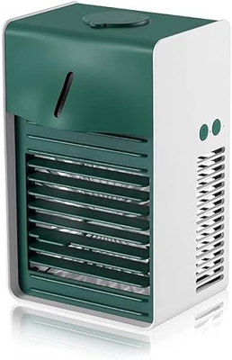 Aire acondicionado portátil Purificador de aire de iones negativos Humidificador en aerosol Refrigerador de aire Carga USB Mini ventilador de aire aco