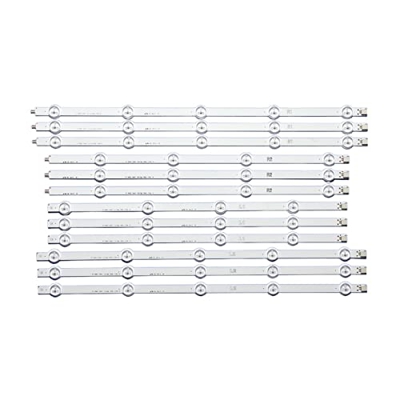 CARZE Kit 12 PCS LED Falta de retroiluminación Adecuada for LG 47LN 47LA620S 47LN5400 6916L-1174A 6916L-1175A 6916L-1176A 6916L-1177A Tiras de luz de 