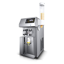 Máquina de Helados, máquina de Helados automática de Escritorio Comercial 12L/H con Pantalla LCD Inteligente y Limpieza automática, máquina de Yogur H características