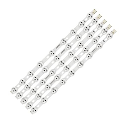 CARZE 5pcs X led Falta de retroiluminación Adecuada for LG 40"NDV REV1 VES400unds / DC 39FHD-CNOV LC-39LD145K 40L3453DB 40PFL3018T / 12 Tiras de luz d
