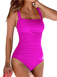 CheChury Bañador Mujer Sexy Trajes de baño de Una Pieza Bañador Halter con Monokini Verano Vacaciones Playa Elegante Push up Cuello Halter para Mujer características