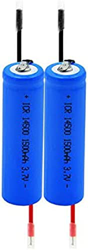 3.7v 1500mah Icr 14500 Li-Ion Oplaadbare Batterij Met 2 DIY-draden, Gebruikt Voor Zaklamp Power Bank Led-lichtmicrofoons Radio's 2 Stuks,2 Stukken en oferta