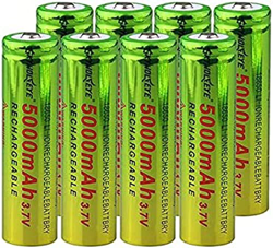 3.7v 5000mah18650 Li-Ion Oplaadbare Batterij Met Hoge Capaciteit, Gebruikt Voor Zaklamp Mini Fan Koplamp Zaklampen Power Bank Led-verlichting 6 Stuks, precio