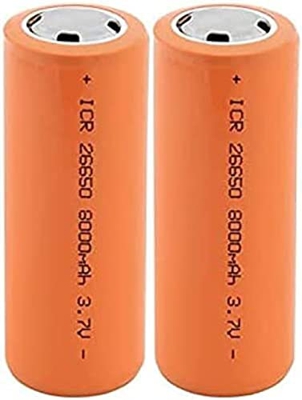 3.7v 8000mah High Power Batterij, Oplaadbaar Voor Koplamp Power Bank Walkie Talkie Audio Apparatuur Apparatuur Microfoon, 6 Stks,2 Stuks
