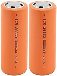 High Power 3.7v 8000mah Batterij, Oplaadbaar Voor Koplamp Power Bank Walkie Talkie Audio Apparatuur Apparatuur Microfoon, 2 Stuks,2 Stuks características