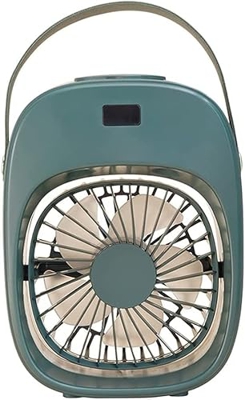 Ventilador enfriador de aire Mini humidificador de aire acondicionado de escritorio con luz cálida Ventilador de enfriamiento de agua USB Purificador 