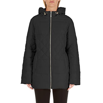 Liu Jo D Edredón MIDI CAPUCHO+ PLUMA, Negro , XS