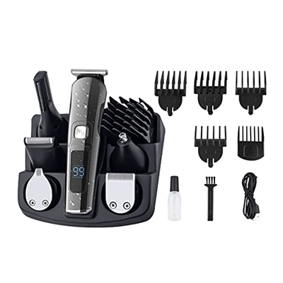 FMOPQ Cordless Hair Clippers 11 in 1 Professional Electric Hair Cutting Beard Trimmer USB Rechargeable Watertight Wireless Haircut Set Barbers Groomin