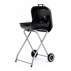 KEKAI Barbacoa de Carbón Portátil Plegable con Ruedas para Facilitar el Transporte Flathead 50x47x79 cm Ocupa el Mínimo Espacio de Forma Cuadrada en C características